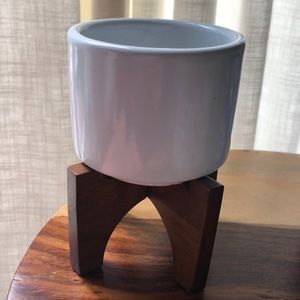 west elm: Mid-Century Turned Leg Tabletop Planters